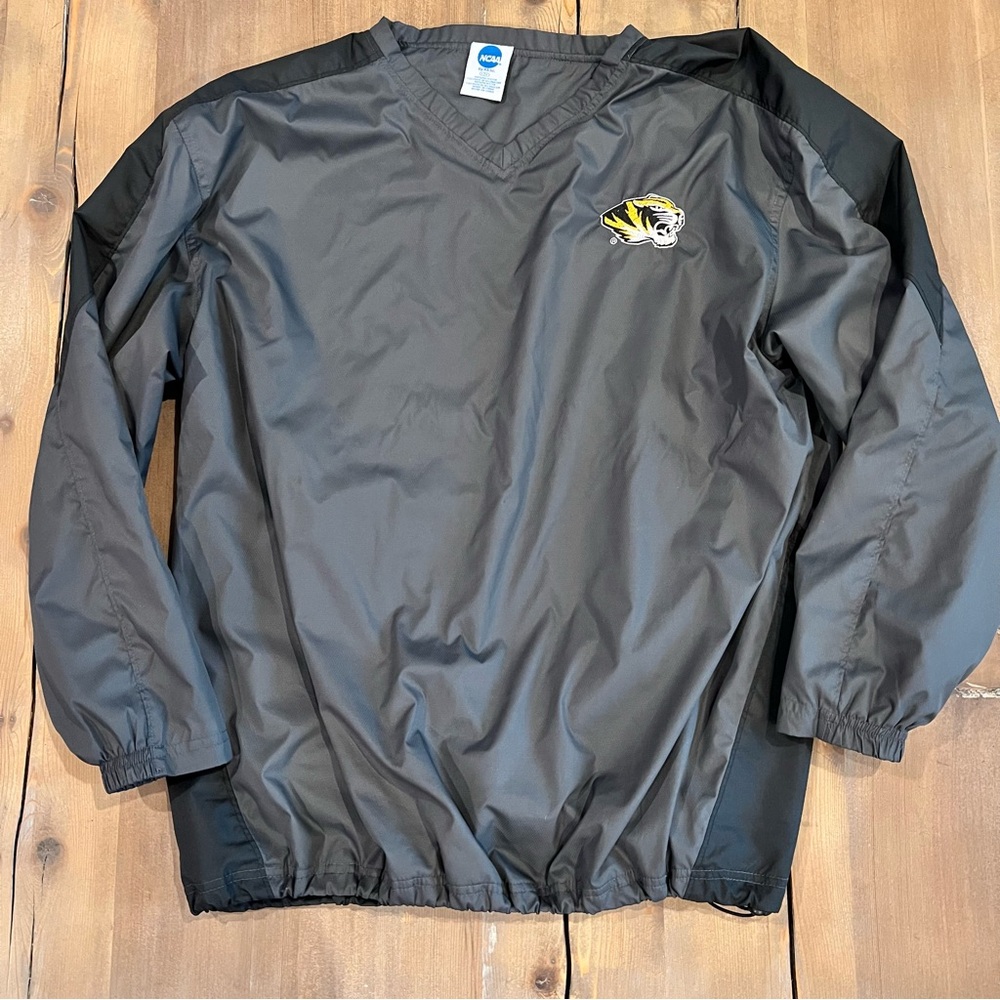Mizzou Missouri Tigers Pullover Lightweight V Neck Windbreaker
